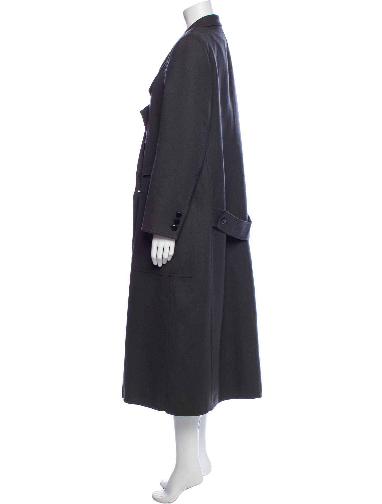 Louis Feraud Vintage Virgin Wool Trench Coat