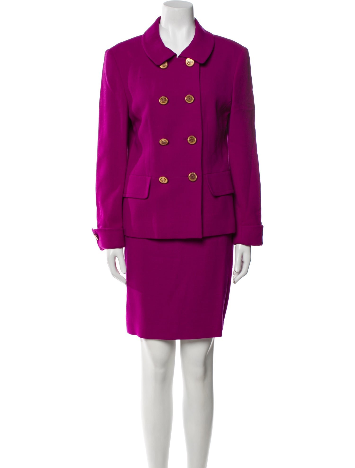 Louis Feraud Wool Skirt Set