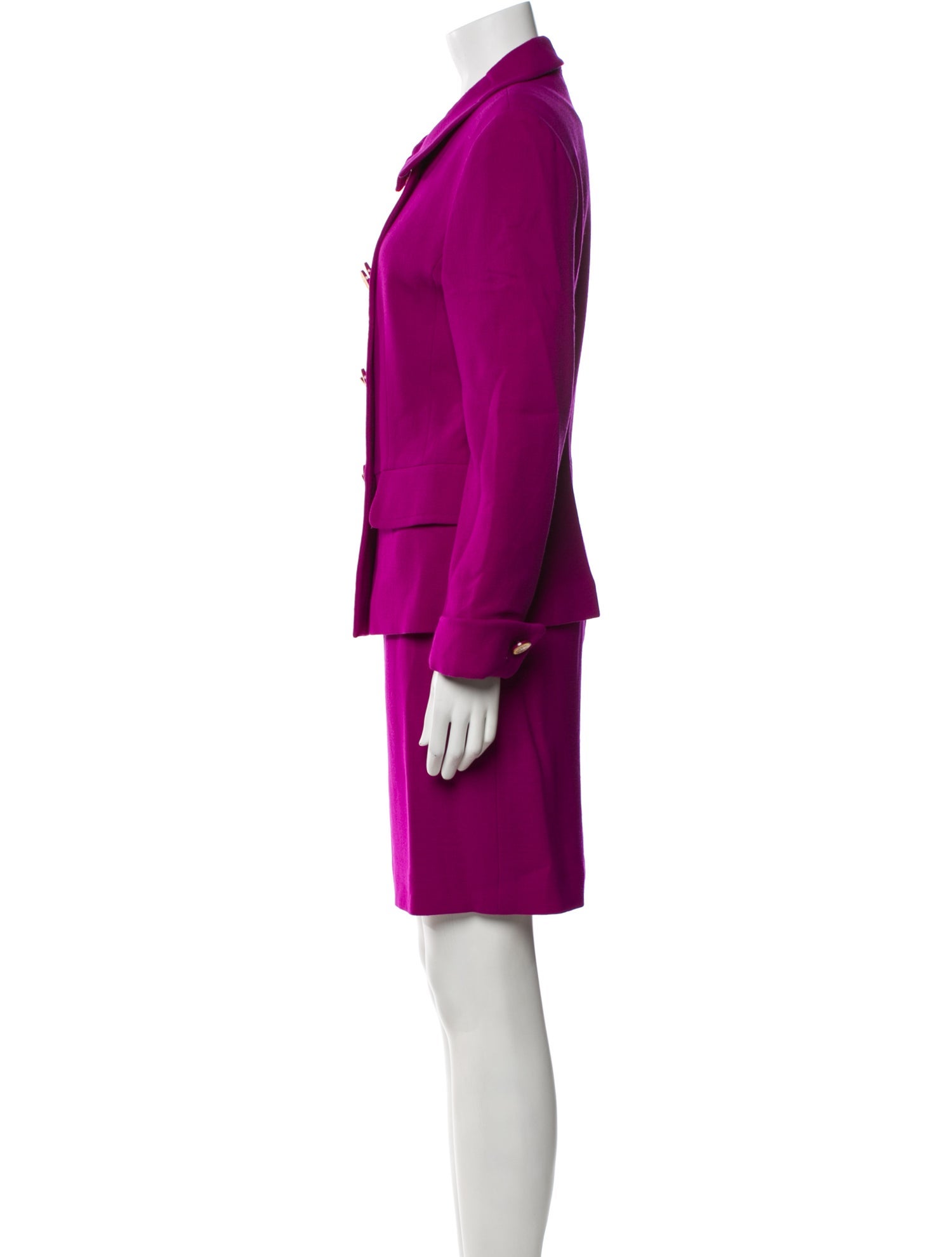 Louis Feraud Wool Skirt Set