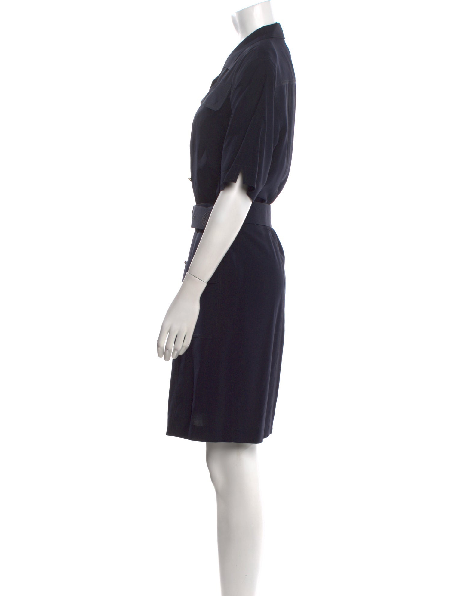 Louis Feraud Silk Knee-Length Dress