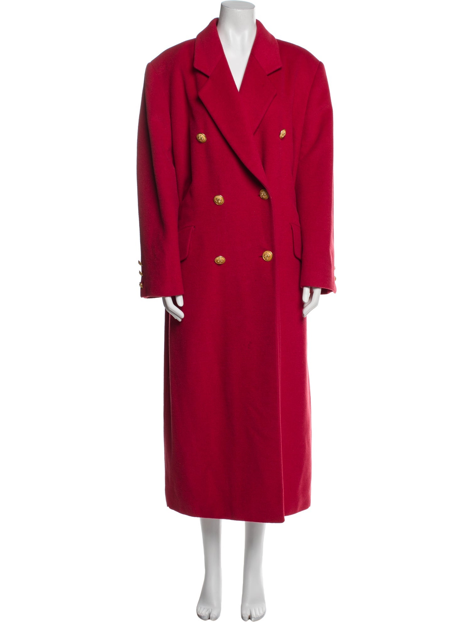 Louis Feraud Virgin Wool Trench Coat