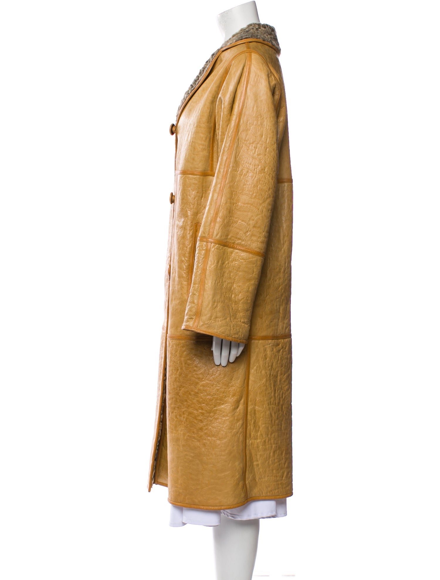 Louis Feraud Vintage Shearling Faux Fur Coat