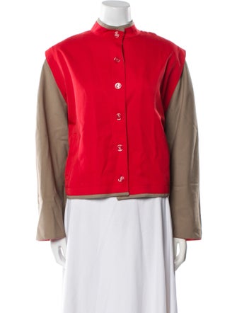 Louis Feraud Colorblock Pattern Jacket