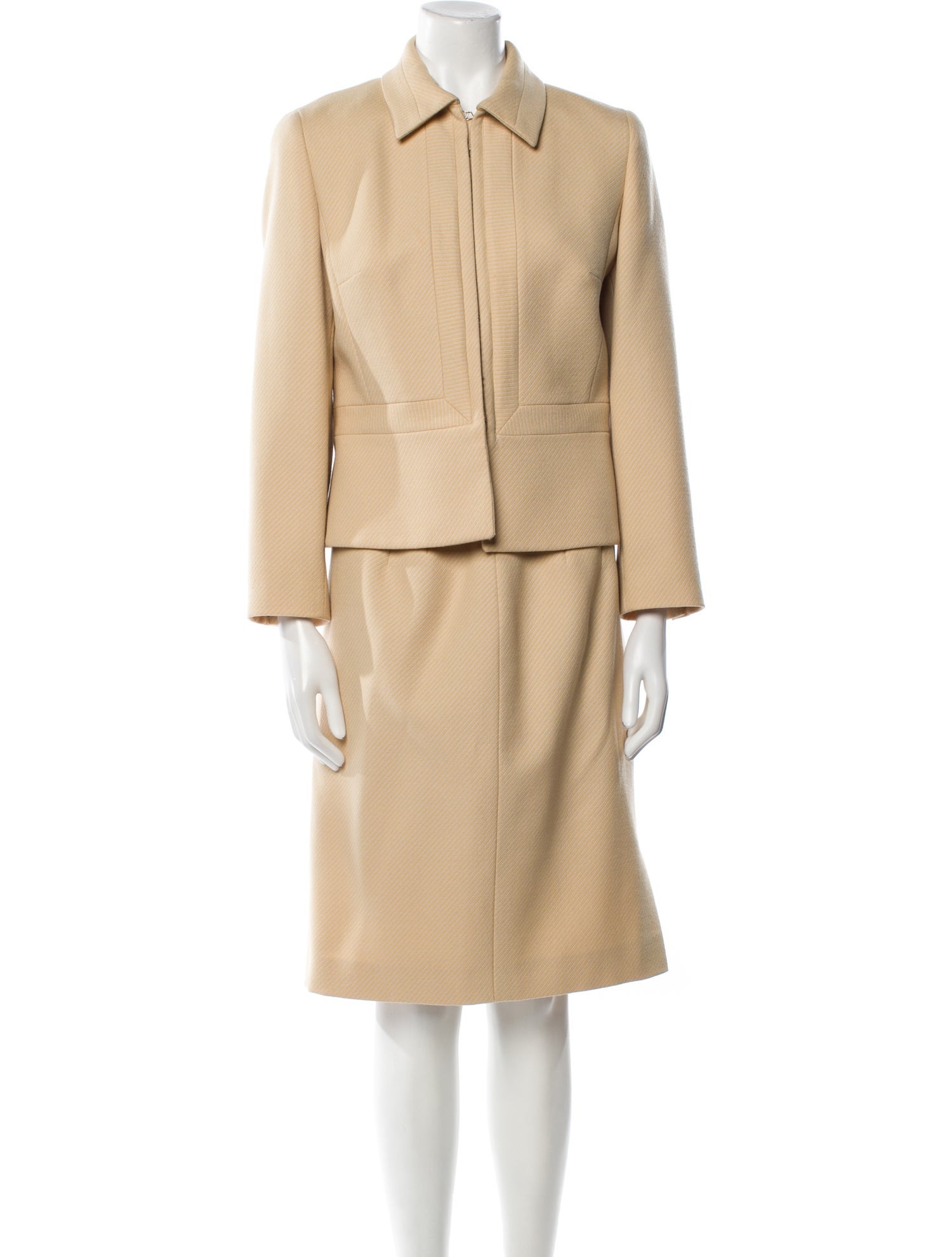 Louis Feraud Virgin Wool Skirt Suit