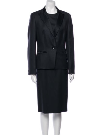 Louis Feraud Virgin Wool Dress Set
