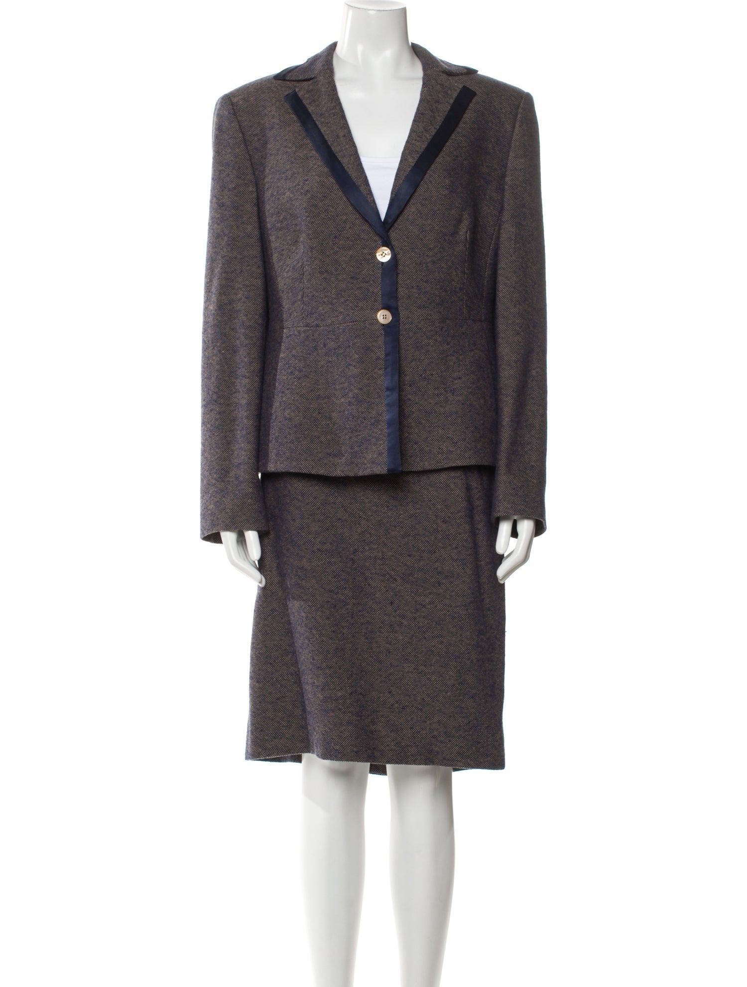 Louis Feraud Virgin Wool Striped Jacket