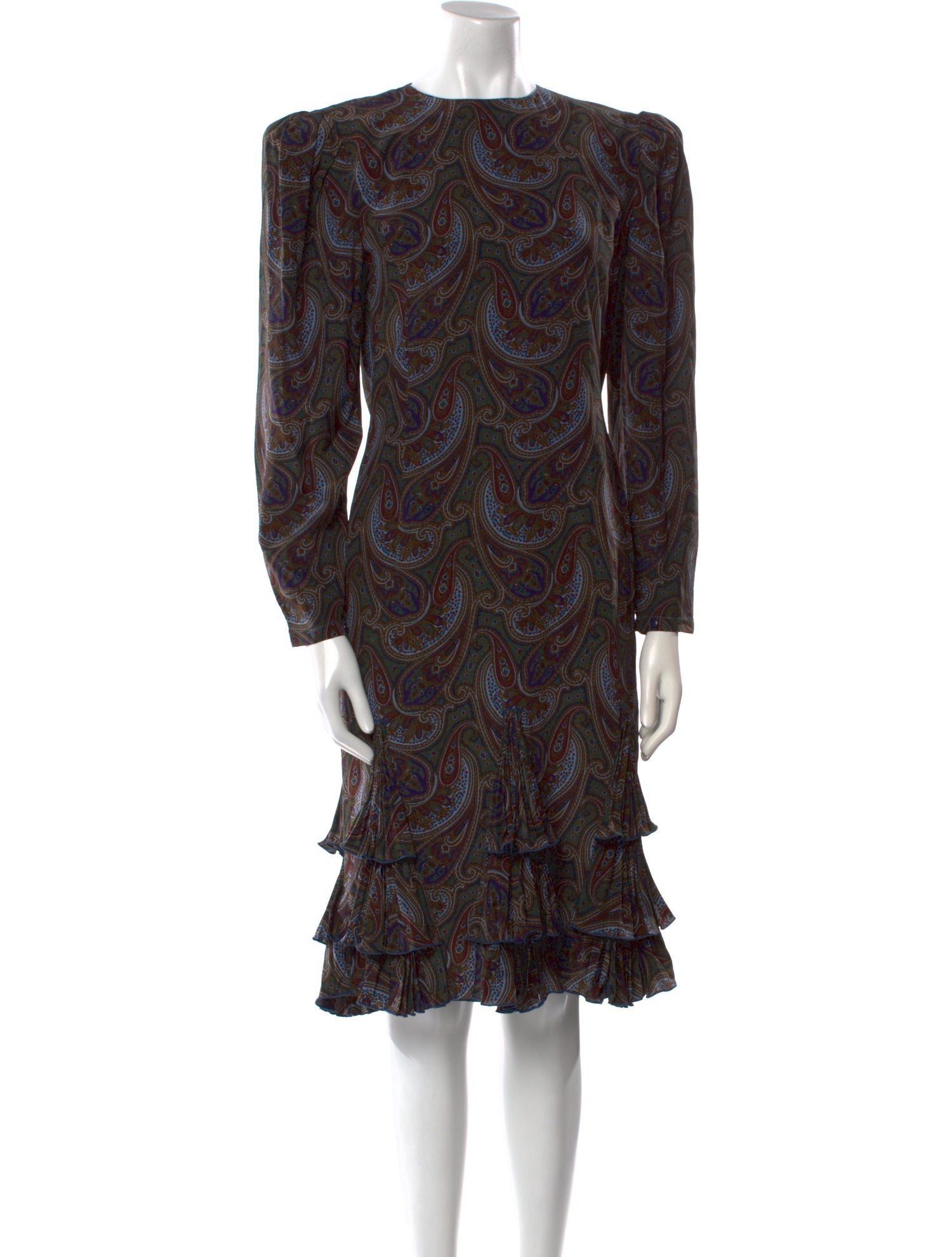 Louis Feraud Silk Knee-Length Dress