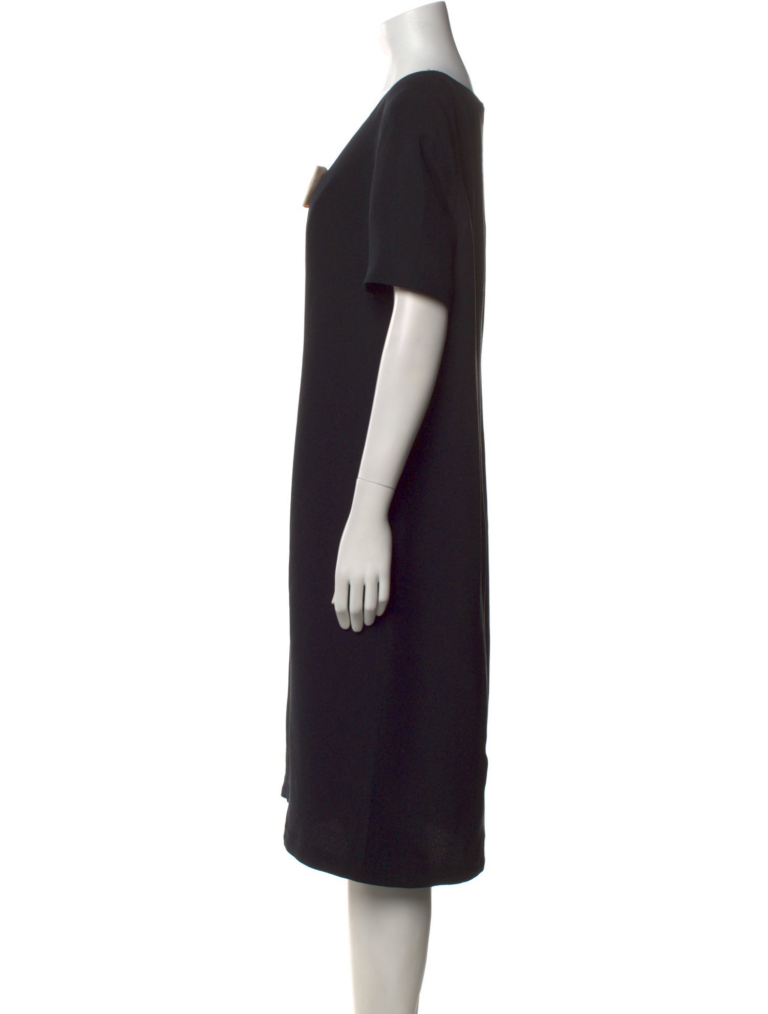 Louis Feraud V-Neck Midi Length Dress