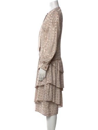 Louis Feraud Printed Midi Length Dress