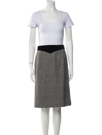 Louis Feraud Houndstooth Print Skirt Suit