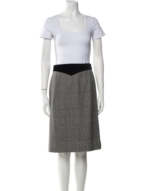 Louis Feraud Houndstooth Print Skirt Suit