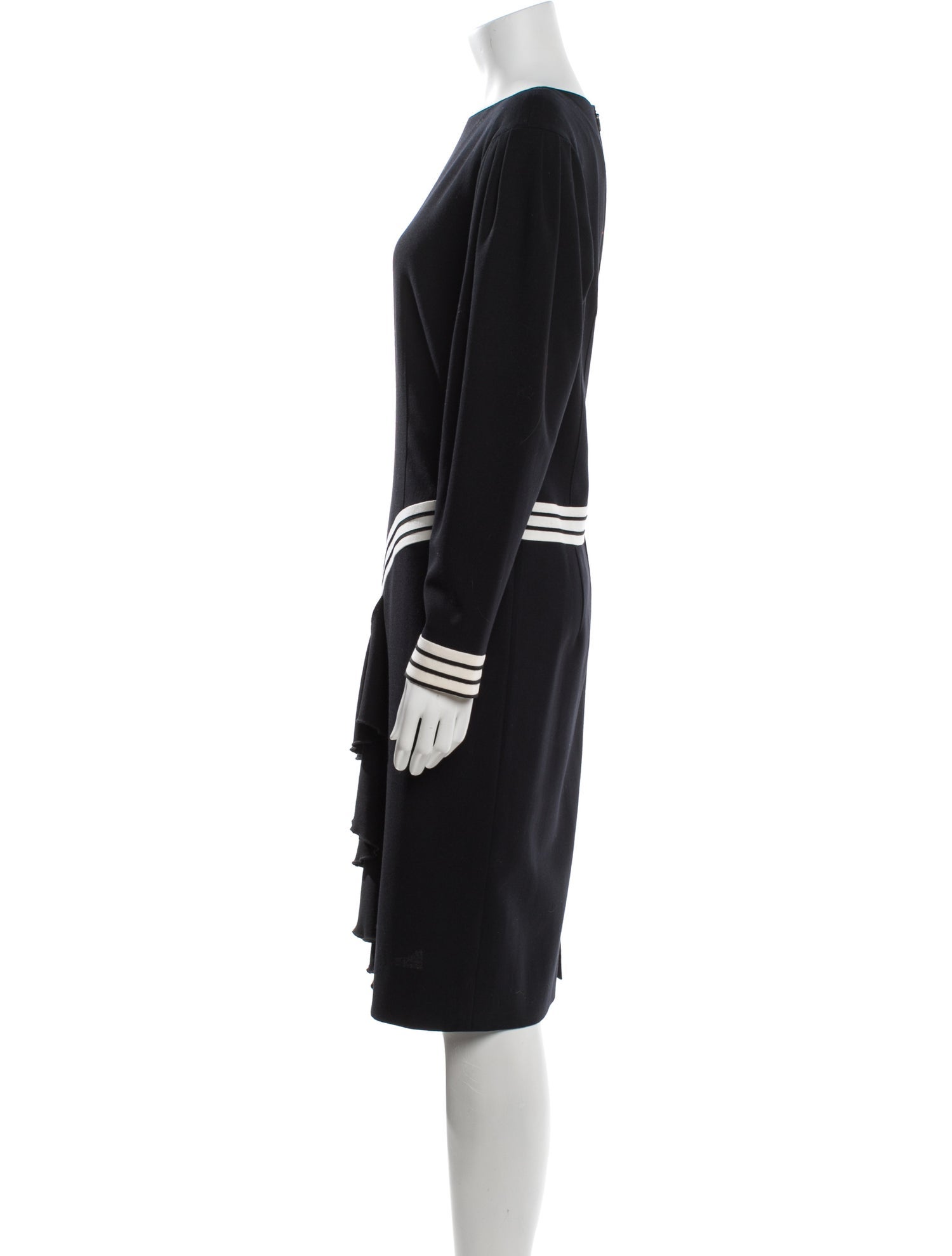 Louis Feraud Wool Knee-Length Dress
