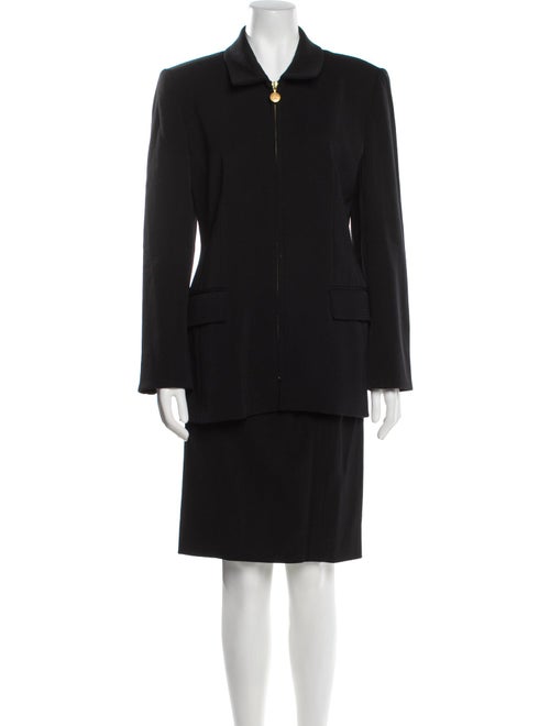 Louis Feraud Virgin Wool Skirt Set