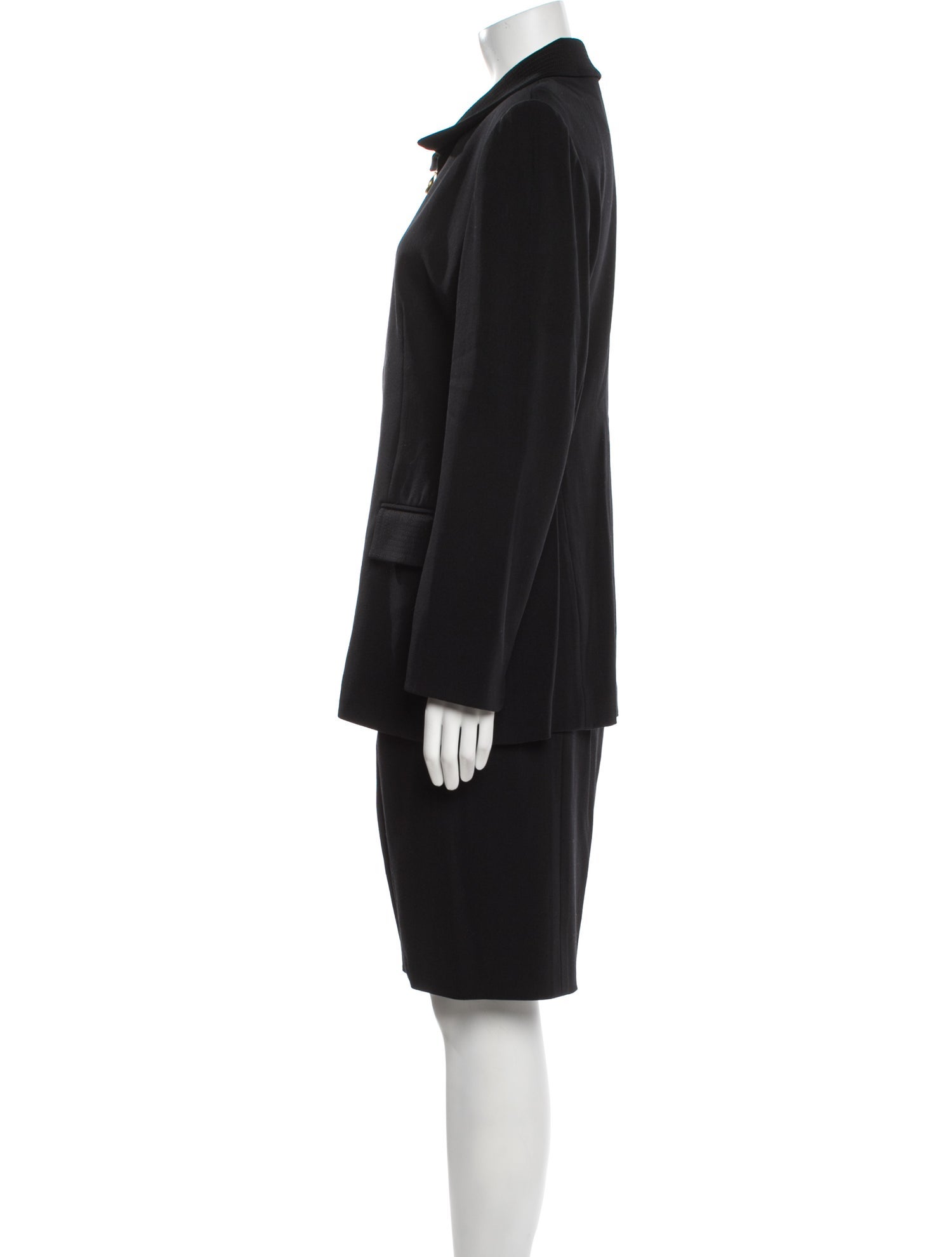 Louis Feraud Virgin Wool Skirt Set