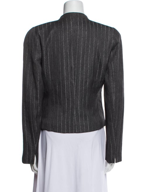 Louis Feraud Wool Striped Evening Jacket