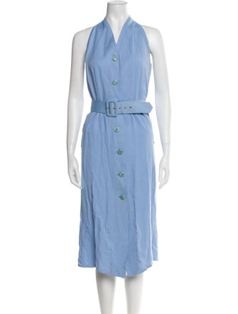 Louis Feraud Halterneck Midi Length Dress