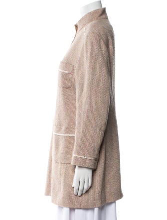 Louis Feraud Virgin Wool Printed Jacket