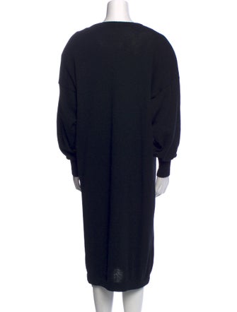 Louis Feraud Scoop Neck Midi Length Dress