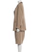 Louis Feraud Virgin Wool Striped Skirt Suit