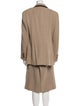 Louis Feraud Virgin Wool Striped Skirt Suit