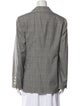 Louis Feraud Wool Plaid Print Blazer