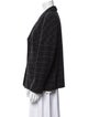 Louis Feraud Lambswool Plaid Print Blazer