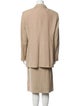 Louis Feraud Virgin Wool Printed Skirt Suit