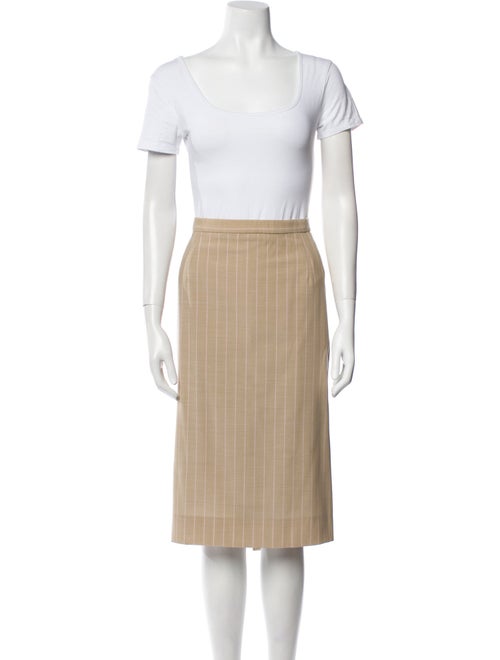 Louis Feraud Virgin Wool Printed Skirt Suit