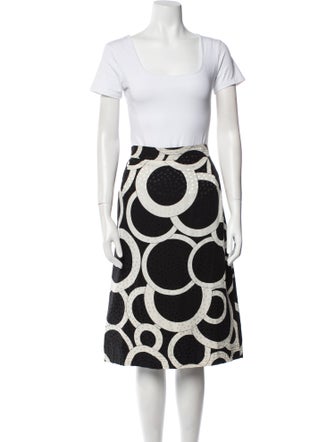 Louis Feraud Silk Printed Skirt Suit