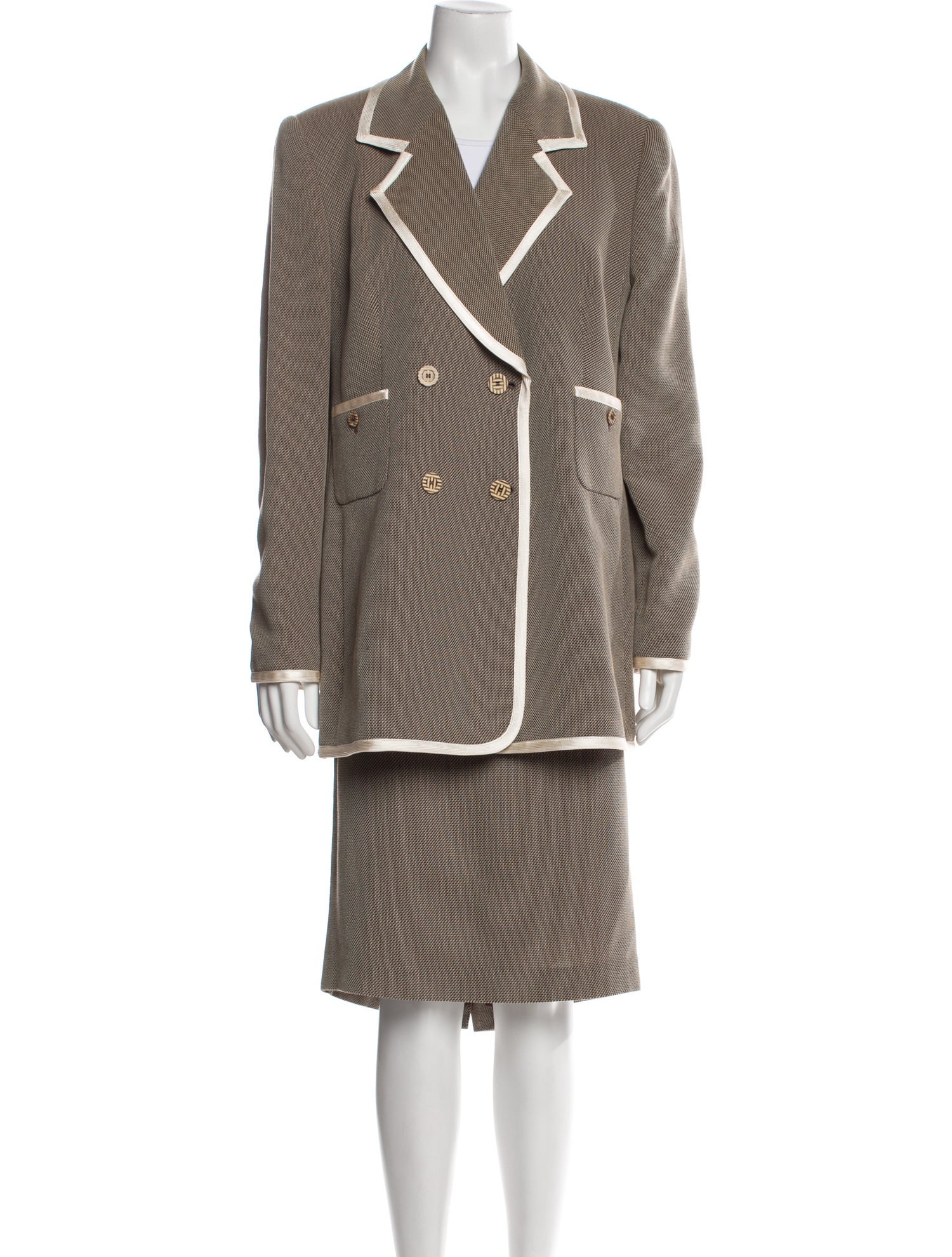 Louis Feraud Striped Skirt Suit