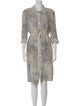 Louis Feraud Silk Knee-Length Dress