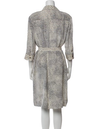 Louis Feraud Silk Knee-Length Dress