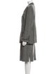 Louis Feraud Virgin Wool Tweed Pattern Skirt Suit