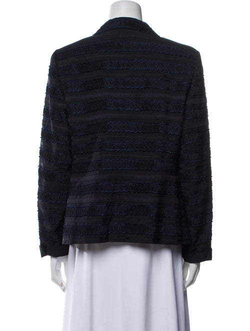 Louis Feraud Virgin Wool Plaid Print Blazer