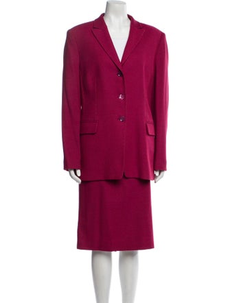 Louis Feraud Virgin Wool Skirt Set