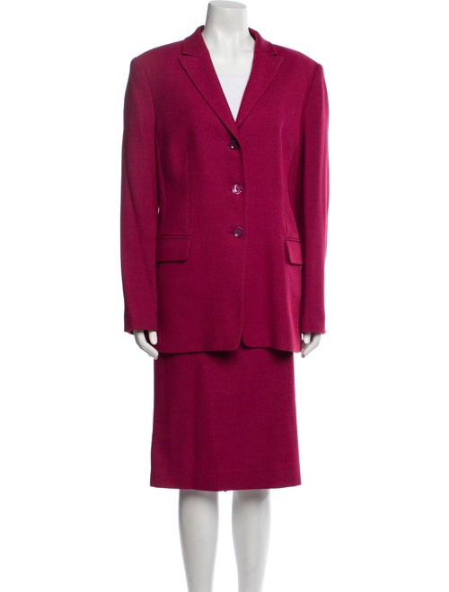 Louis Feraud Virgin Wool Skirt Set