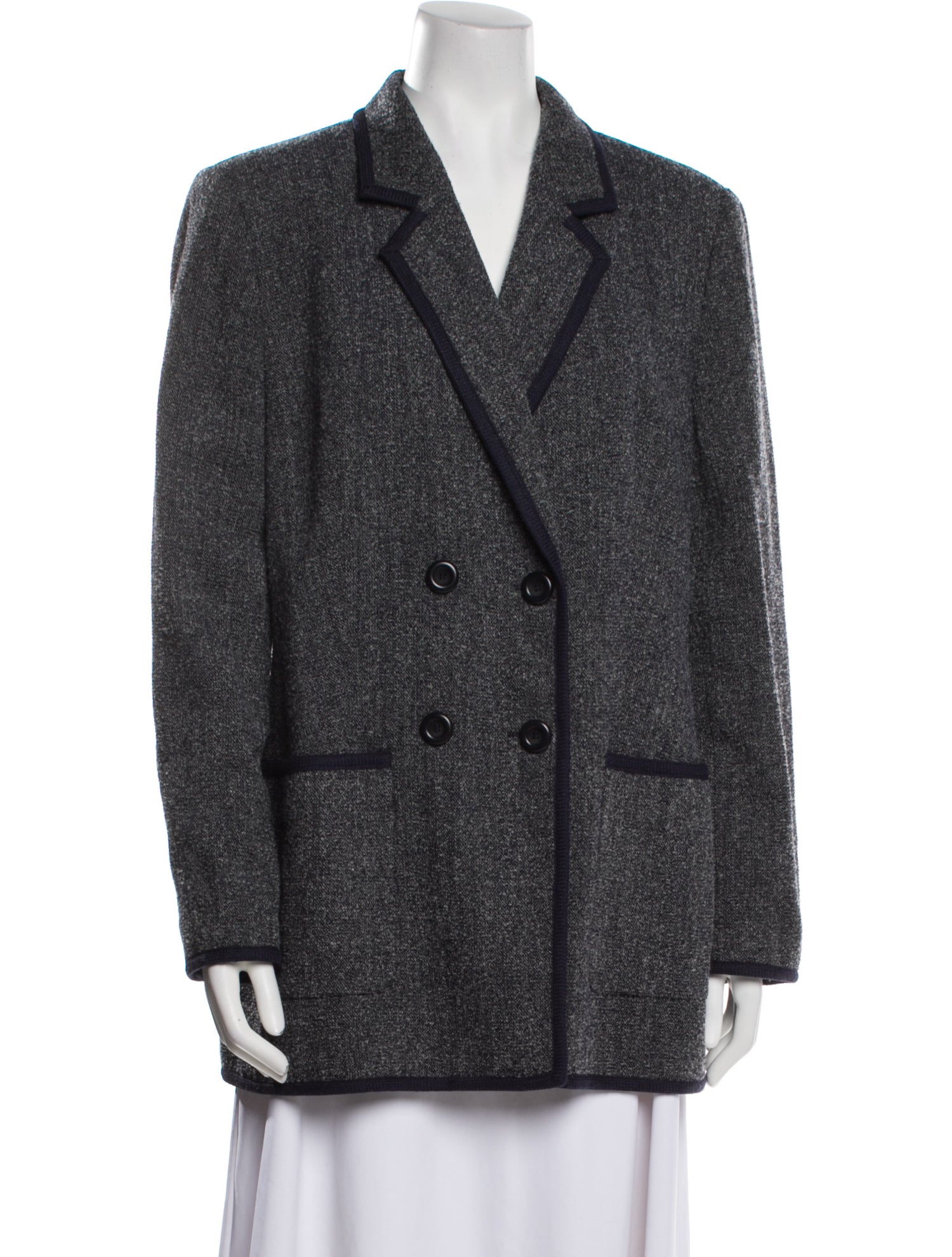 Louis Feraud Virgin Wool Printed Blazer