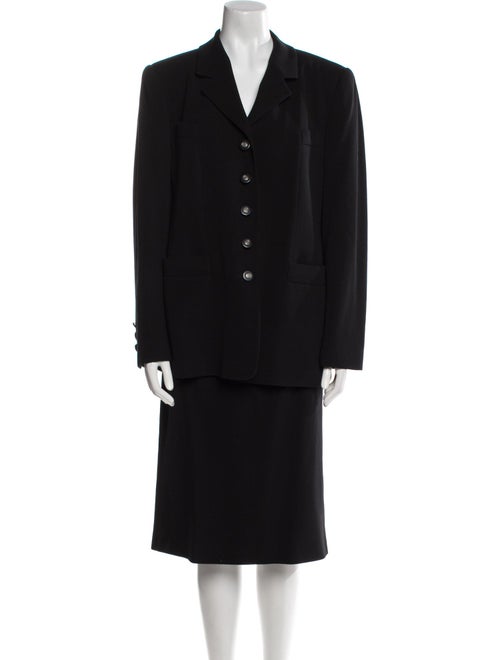 Louis Feraud Virgin Wool Skirt Set