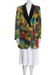 Louis Feraud Wool Floral Print Evening Jacket
