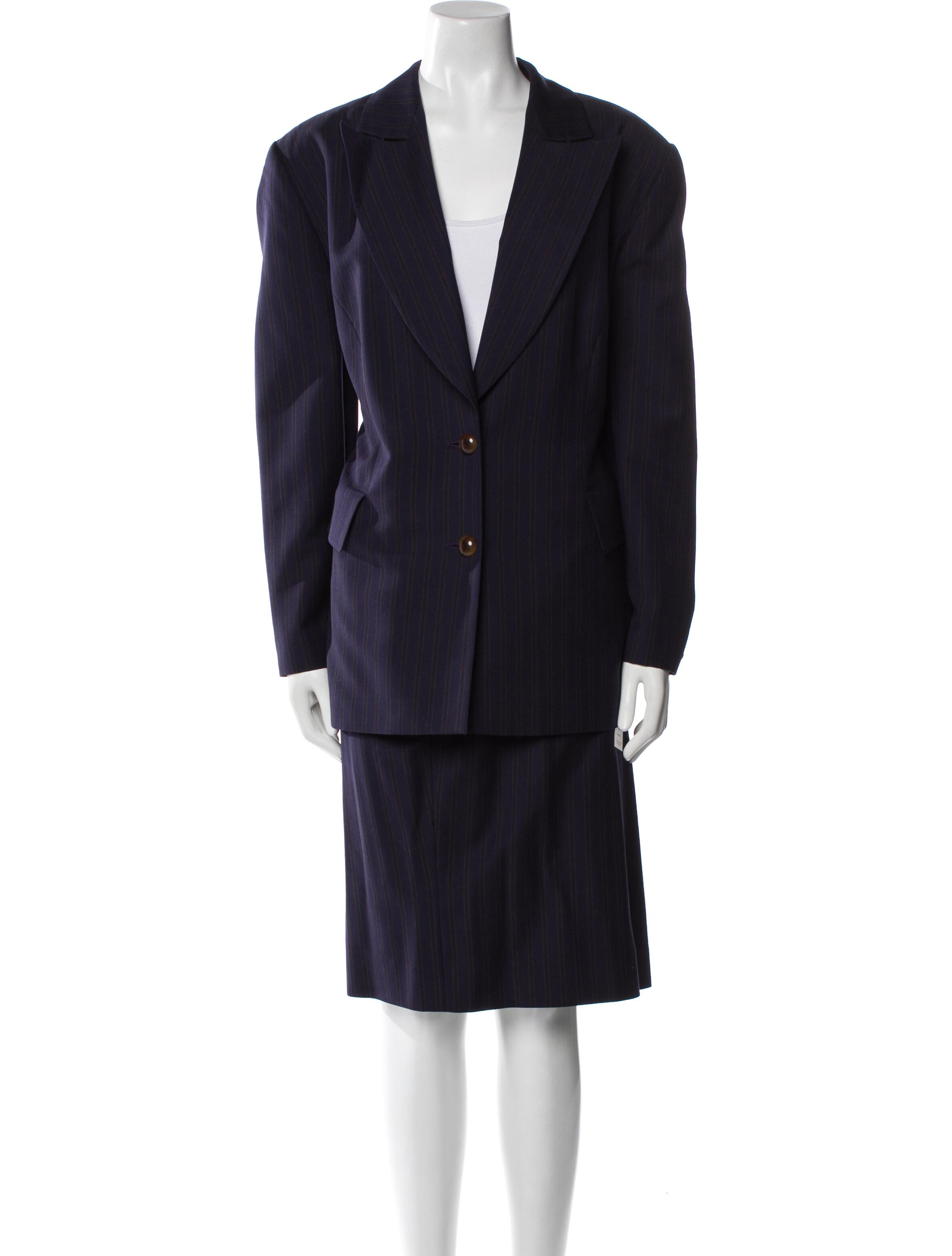 Louis Feraud Wool Skirt Suit