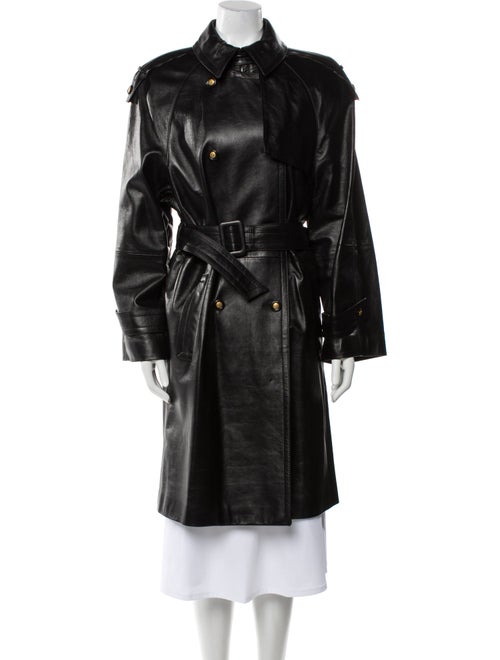 Louis Feraud Leather Trench Coat