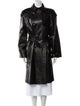 Louis Feraud Leather Trench Coat