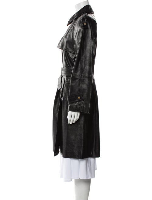 Louis Feraud Leather Trench Coat