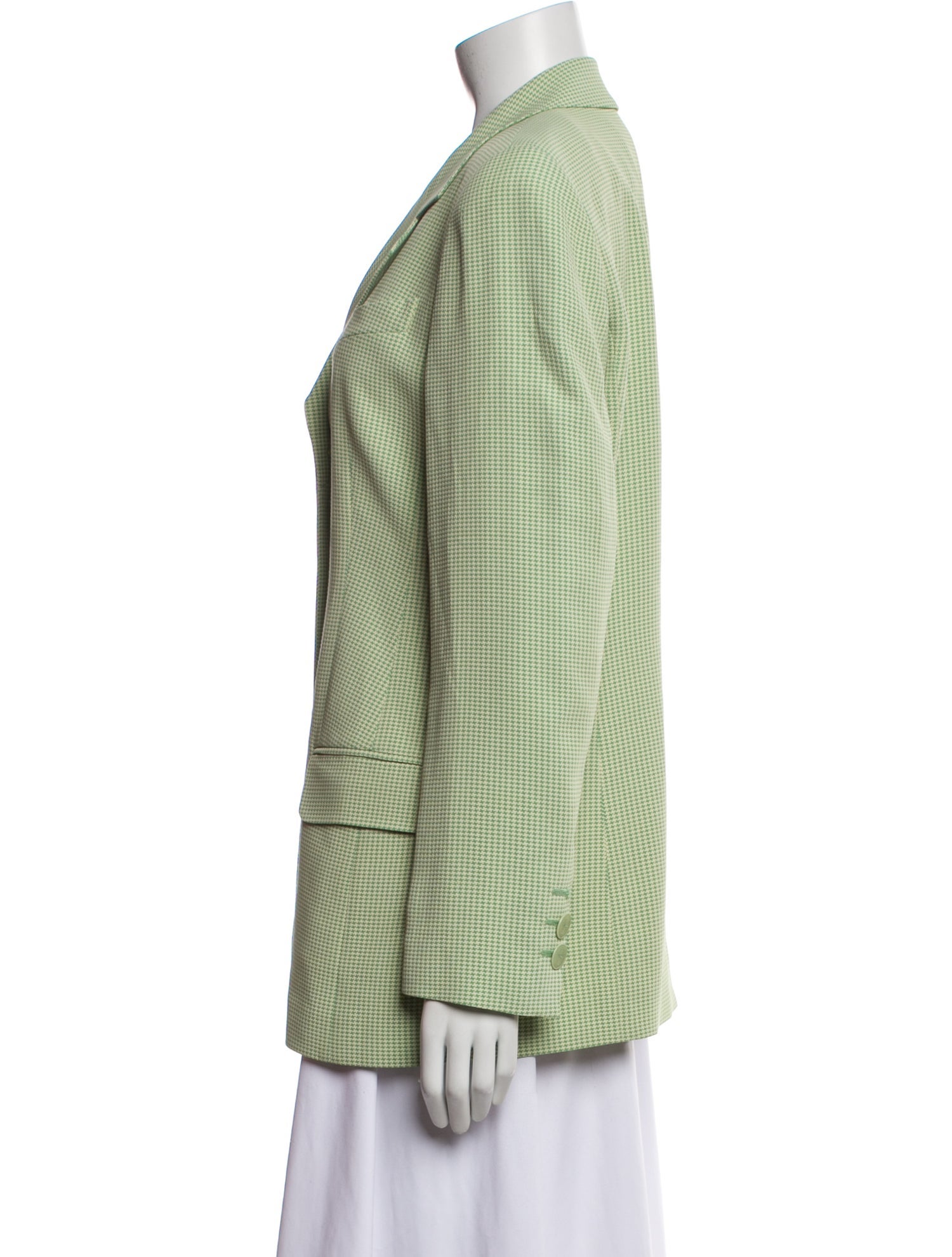 Louis Feraud Houndstooth Print Blazer