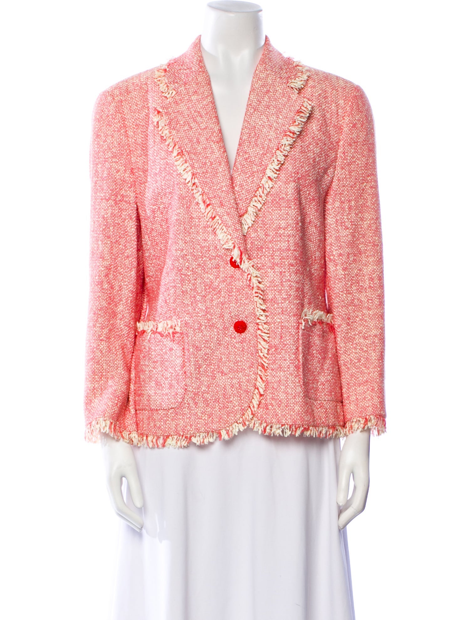 Louis Feraud Tweed Pattern Blazer