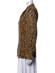 Louis Feraud Wool Animal Print Blazer