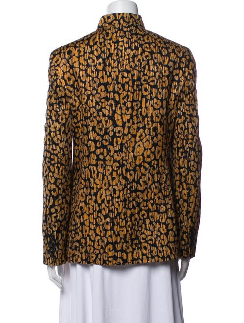 Louis Feraud Wool Animal Print Blazer