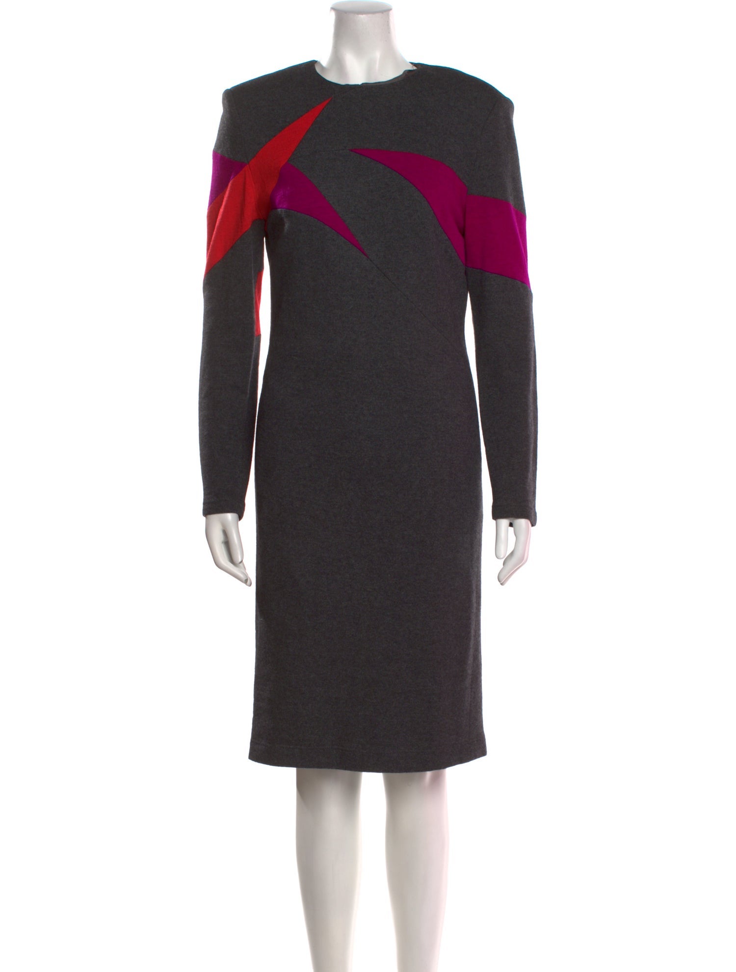 Louis Feraud Wool Knee-Length Dress