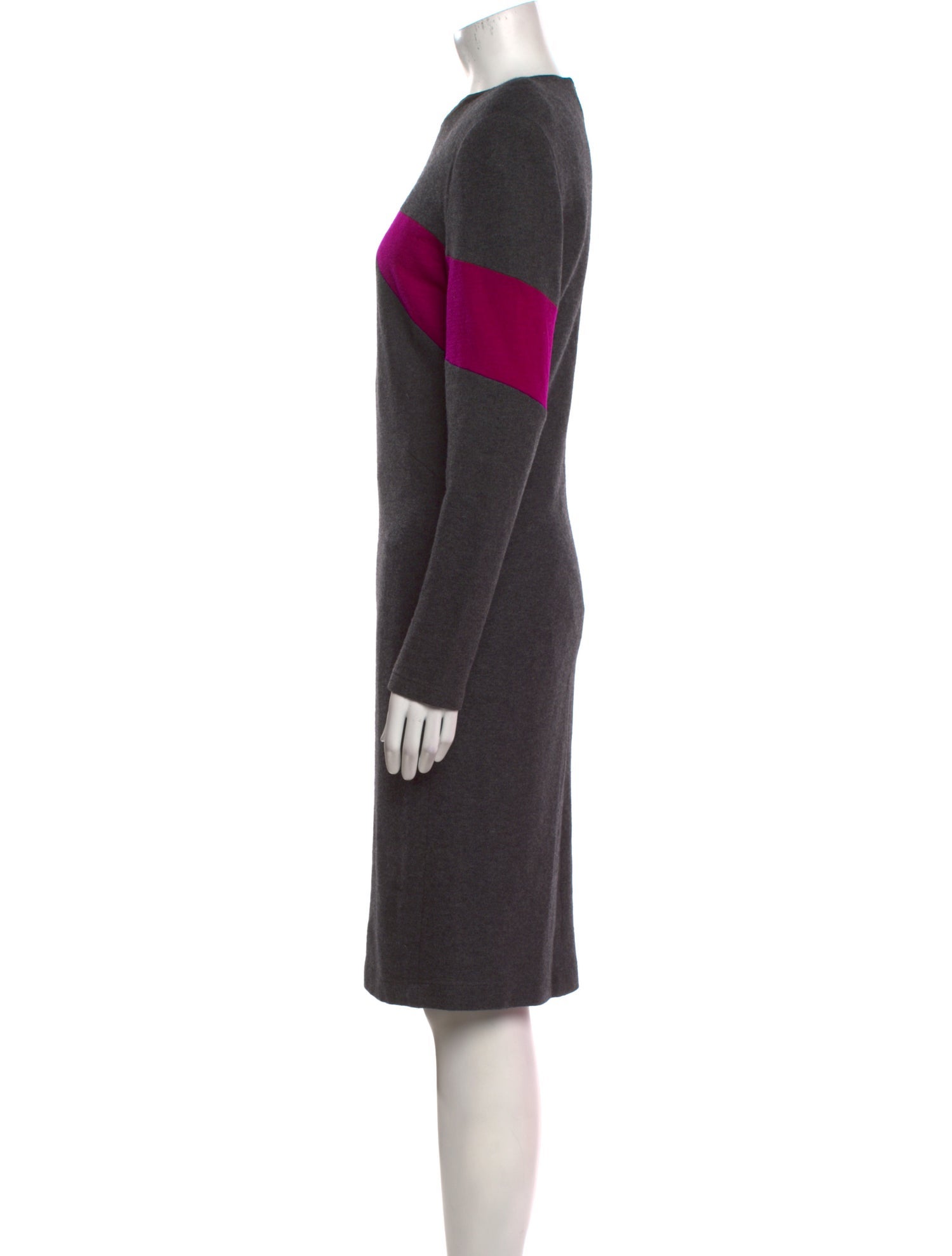 Louis Feraud Wool Knee-Length Dress