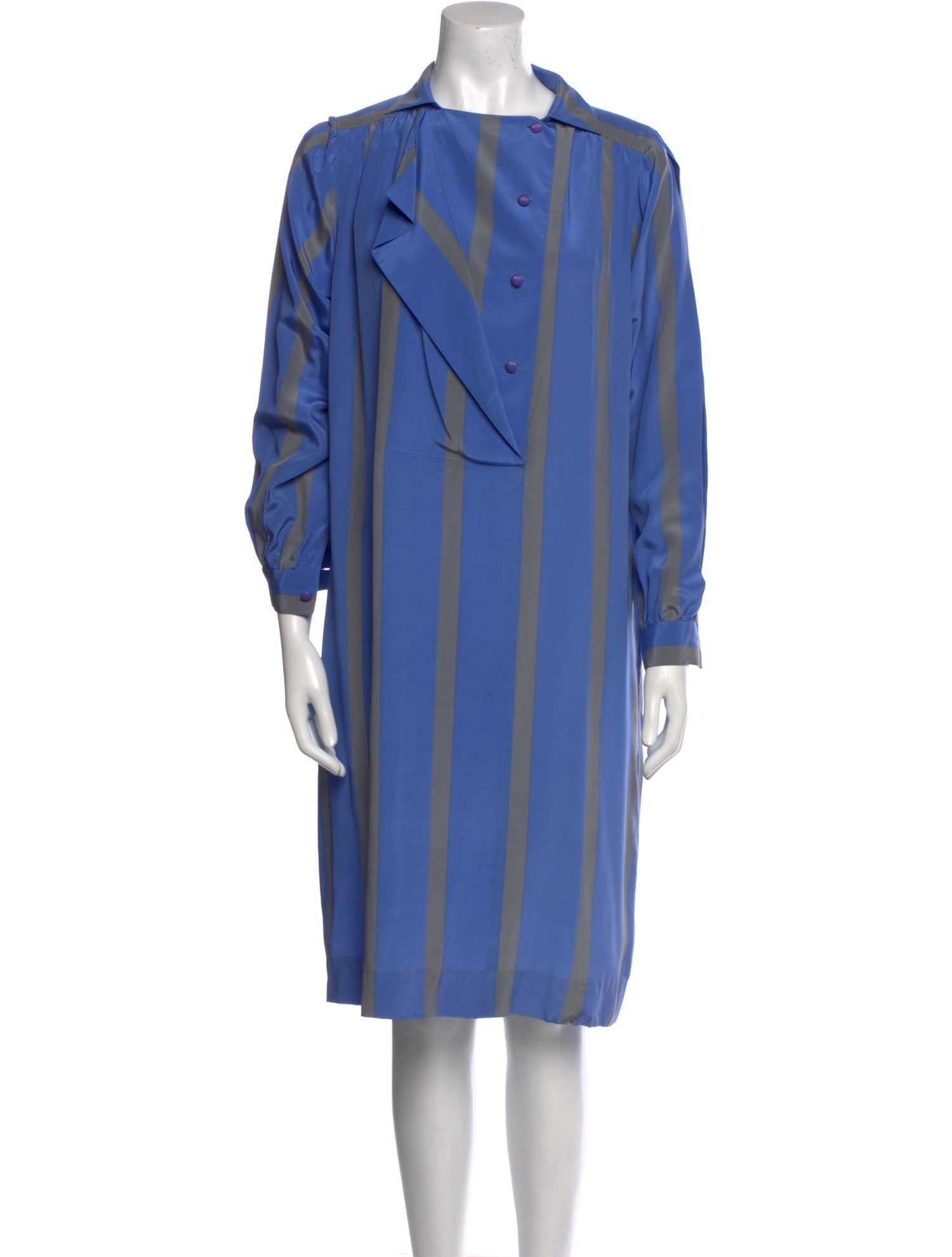 Louis Feraud Silk Knee-Length Dress